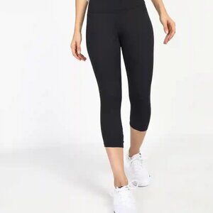 Nike Women's Black Elastic Waist Pull On Running Casual Capri Pant Size M